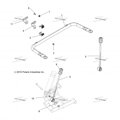 Suspension, Stabilizer Bar, Rear