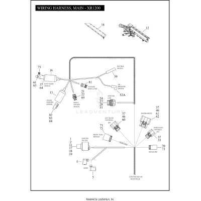 WIRING HARNESS, MAIN - XR1200