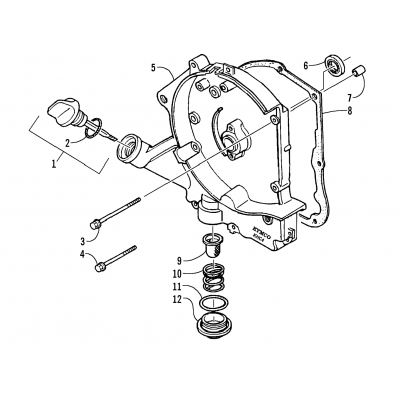 CRANKCASE COVER ASSEMBLY