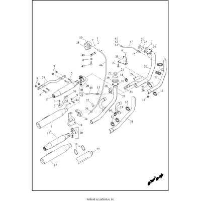 EXHAUST SYSTEM - FXDB, FXDBP & FXDBB