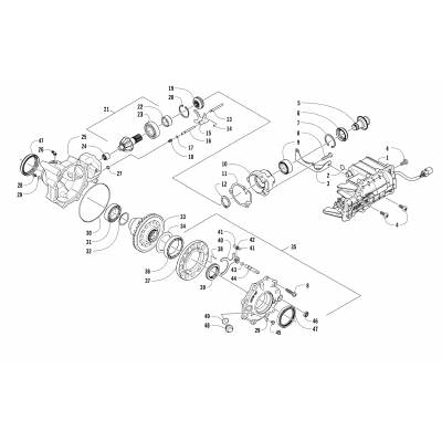 FRONT DRIVE GEARCASE ASSEMBLY