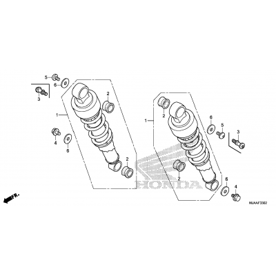 REAR SHOCK ABSORBER (3)