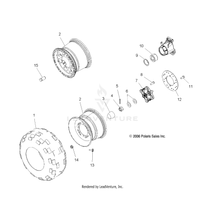 WHEEL DRIVE, REAR - A06MH50AQ/AX/AY/AZ/AL/AT (49ATVWHEELREAR06500EFI)