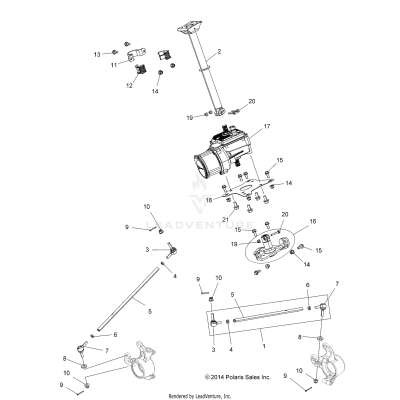 STEERING, STEERING POST ASM. - A19SVS95CR/ER [49ATVSTEERING15850]