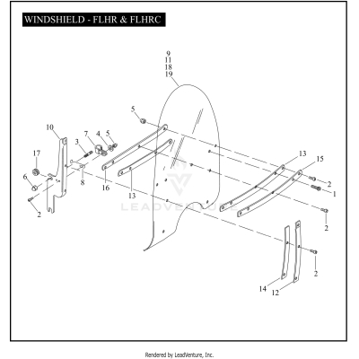 WINDSHIELD - FLHR & FLHRC