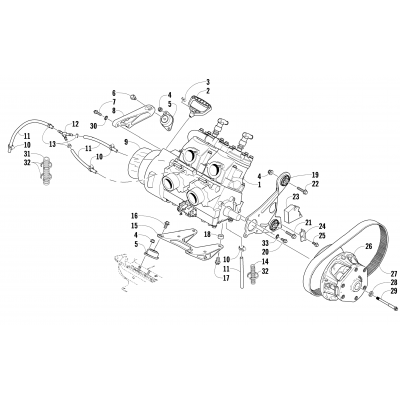 ENGINE AND RELATED PARTS