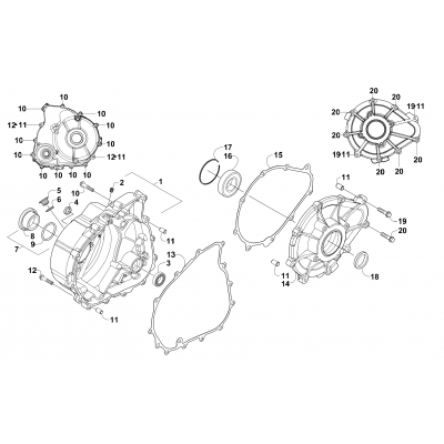 MAGNETO AND PTO COVERS