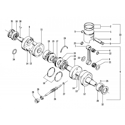 PISTON AND CRANKSHAFT