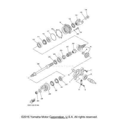 MIDDLE DRIVE GEAR