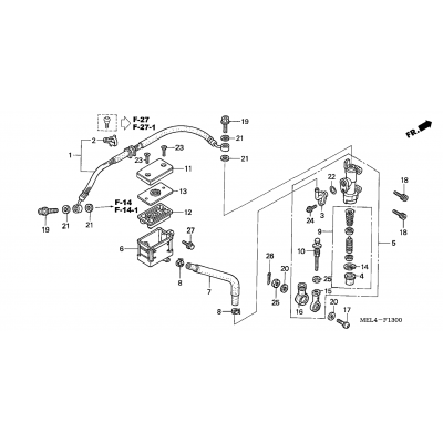 REAR BRAKE MASTER CYLINDER