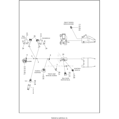 WIRING HARNESS, MAIN - FLHTCUTG (2 OF 9)