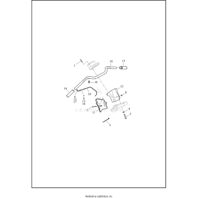 HANDLEBAR AND THROTTLE CONTROL - XL1200C