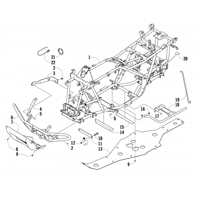 FRAME AND RELATED PARTS