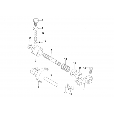 SECONDARY GEAR SHIFT ASSEMBLY