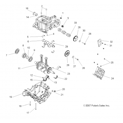 Engine, Crankcase & Crankshaft