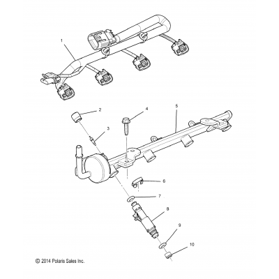 Engine, Fuel Injector Rail All Options