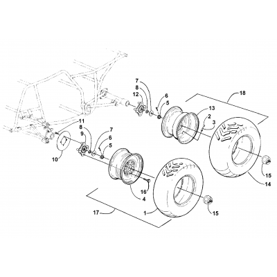 WHEEL AND TIRE ASSEMBLY