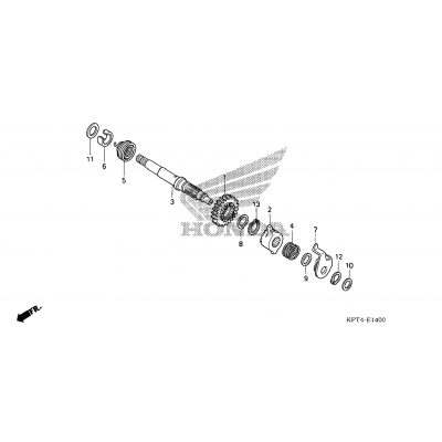 KICK STARTER SPINDLE