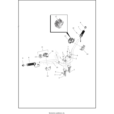 HANDLEBAR, HAND GRIPS, HAND CONTROLS