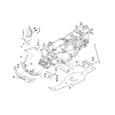 FRAME AND RELATED PARTS