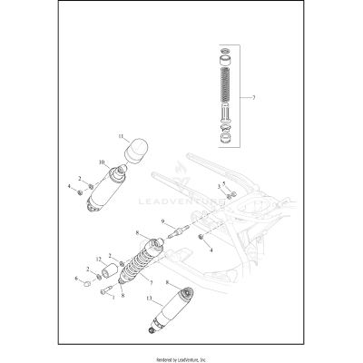 SHOCK ABSORBERS, REAR