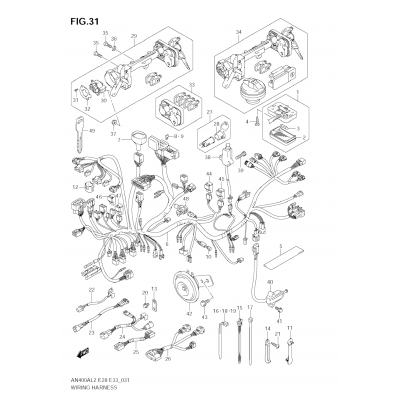 WIRING HARNESS (AN400A L2 E33)