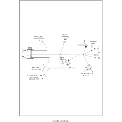 WIRING HARNESS, MAIN - FLHTCUTG, FLHTCUTGANV (5 OF 10)