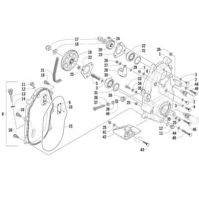 DRIVE/DROPCASE ASSEMBLY