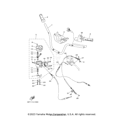 STEERING HANDLE CABLE