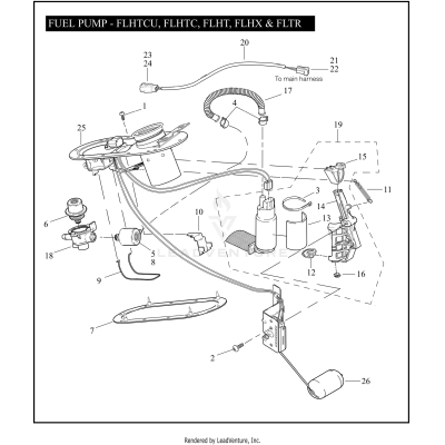 FUEL PUMP - FLHTCU, FLHTC, FLHT, FLHX & FLTR