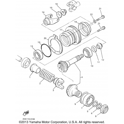 Middle Drive Gear