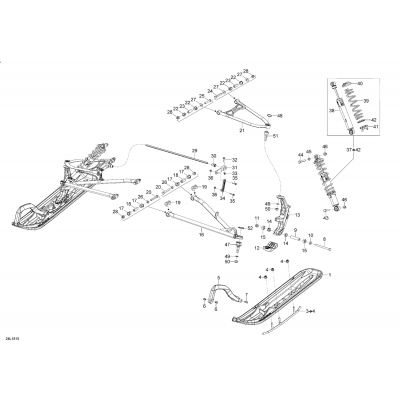 07- Front Suspension And Ski XTRIM - 600 ACE