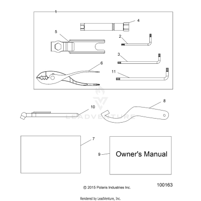 REFERENCES, TOOL KIT and OWNERS MANUAL - A17DAH57A5 (100163)