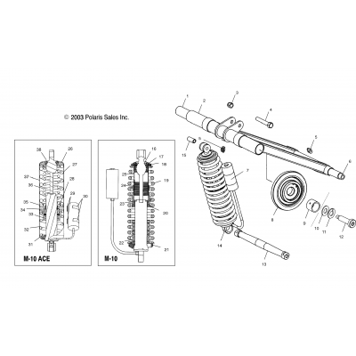 Torque Arm, Rear /Bsa (4988678867C03)