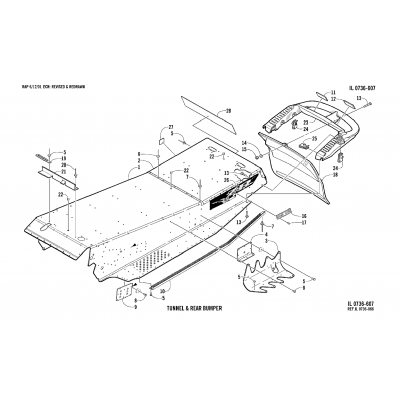 TUNNEL AND REAR BUMPER