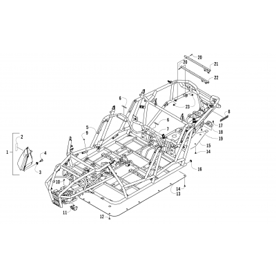 FRAME, HEADLIGHTS, AND RELATED PARTS