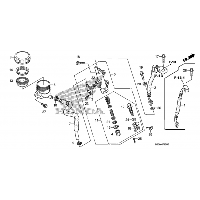 REAR BRAKE MASTER CYLINDER