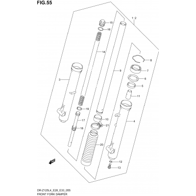 FRONT FORK DAMPER (DR-Z125L4 E33)