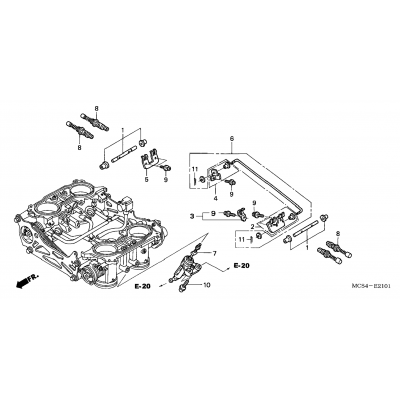 THROTTLE BODY (COMP.)