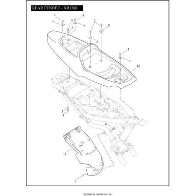 REAR FENDER - XR1200