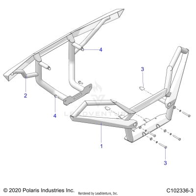 BODY, DELUXE BUMPERS - A25SLZ95AF (C102336-3)