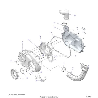 BODY, CLUTCH COVER - A25SJR57AM (C102602)