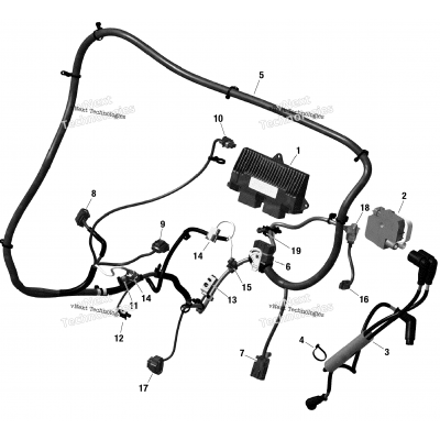 Rotax - Engine Harness And Electronic Module Maverick