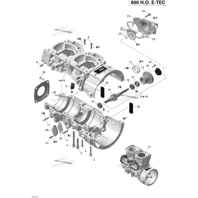 Crankcase And Water Pump