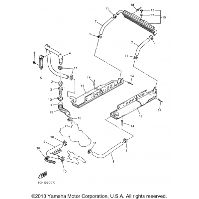 Radiator Hose For Vx700