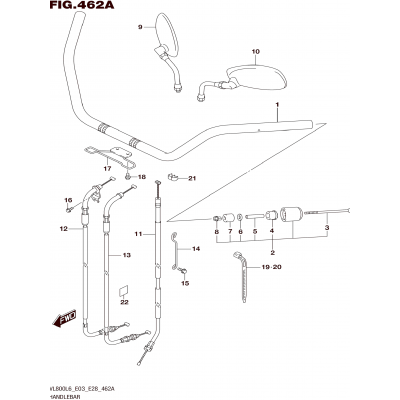 HANDLEBAR (VL800L6 E03)