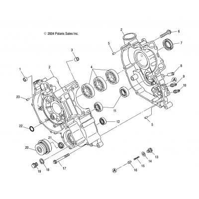 Crankcase /A04rd50aa/Ab/Ac/A04rf50aa