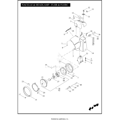 NACELLE & HEADLAMP - FLHR & FLHRC
