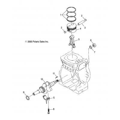 Engine, Piston & Crankshaft