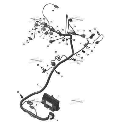 Rotax - Engine Harness And Electronic Module - Turbo - Turbo R